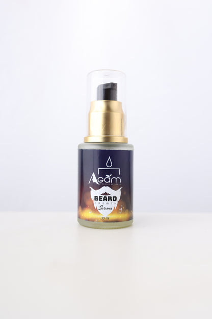 Agam Organic Skincare Beard Growth Serum -  Stimulates healthy beard growth